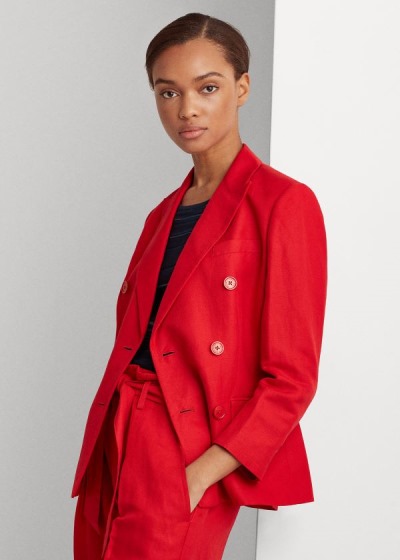 Women's Ralph Lauren Linen Twill Blazers | 076195BYX